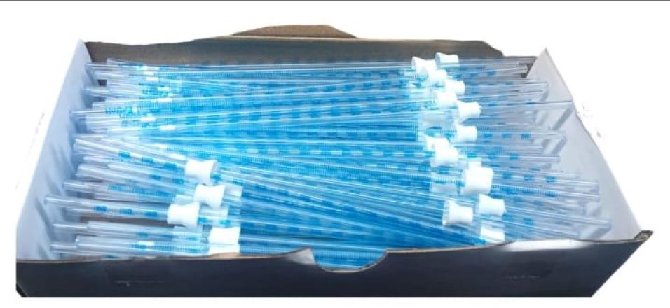 DISPOSABLE ESR PIPETTE WITH RUBBER