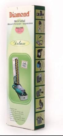 DIAMOND MERCURIAL BLOOD PRESSURE APPARATUS DELUXE B.P. METER (PACK SIZE 1PCS)