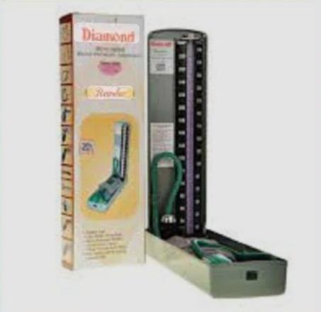 DIAMOND MERCURIAL BLOOD PRESSURE APPARATUS REGULAR B.P. METER (PACK SIZE 1PCS)