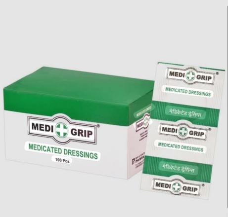 MEDIGRIP MEDICATED DRESSINGS ROUND BANDAGES (PACK SIZE 100PCS)