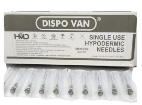 HMD DISPOVAN STERILE SINGLE USE HYPODERMIC NEEDLES 22G (PACK SIZE 100PCS)