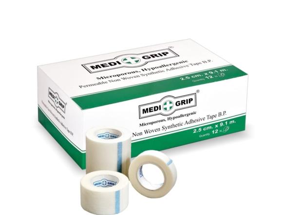 MEDIGRIP MICROPOROUS NON WOVEN SYNTHETIC ADHESIVE TAPE 2.5CM*9.1CM -1