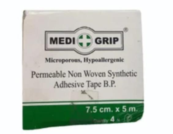 MEDIGRIP MICROPOROUS NON WOVEN SYNTHETIC ADHESIVE TAPE 7.5CM*5M -3