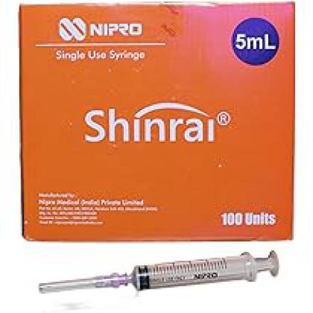 Shinrai Syringe 5ML - 100Units