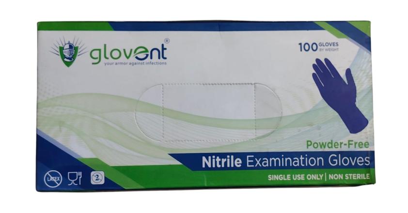 PEERBIO GLOVENT NITRILE POWDER FREE EXAMINATION GLOVES