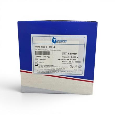 TARSONS MICRO TIPS 2-200UL (PACK SIZE - 1000PCS)