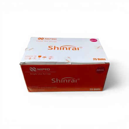 NIPRO SHINRAI 20ML 21G WITH IN NEEDLE (PACK SIZE - 25PCS)