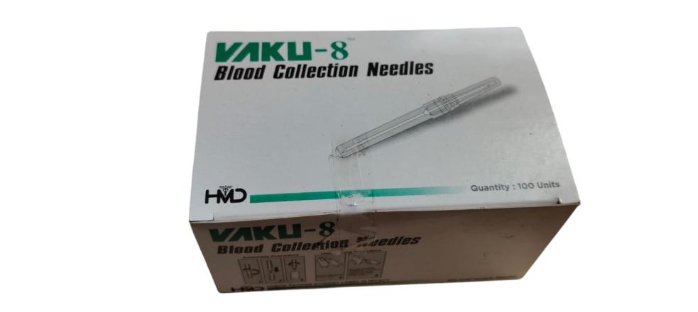 HMD VAKU-8 BLOOD COLLECTION NEEDLES PACK SIZE (100PCS)